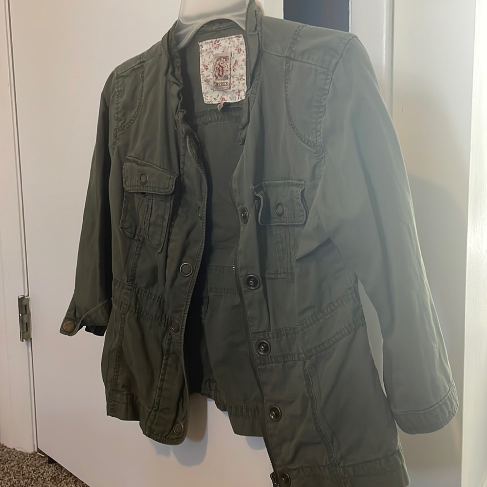 Decree Olive Green Fashion Jacket